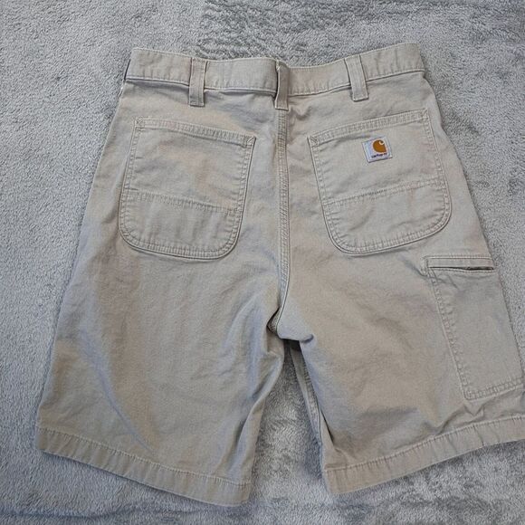 Carhartt Shorts Men's Size 32 Relaxed Fit Beige Color Great Condition! - Picture 3 of 8